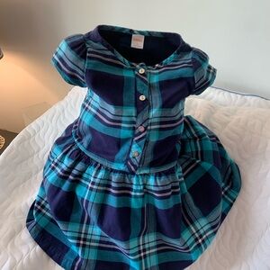 Gymboree Blue and Turquoise Green  Girls Dress